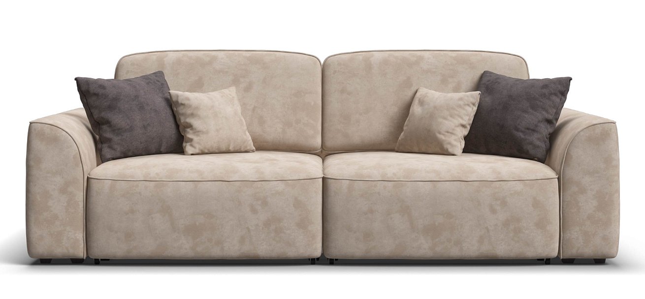 Диван Кинг велюр Алькантара пепел