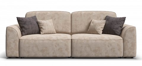 Диван Кинг велюр Алькантара пепел 1