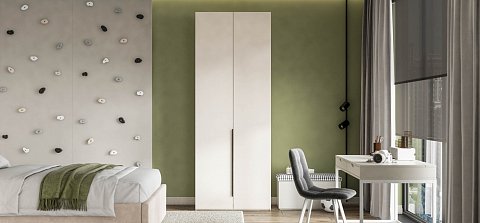 Босс Стандарт 90*236 шкаф распашной 2Д+ящики Кашемир 2