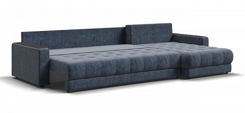 Угловой диван Босс Макс велюр Роял синий 3