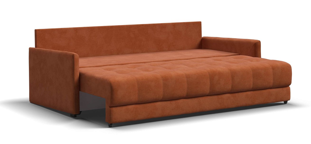 Диван Босс Лофт велюр Алькантара оранж