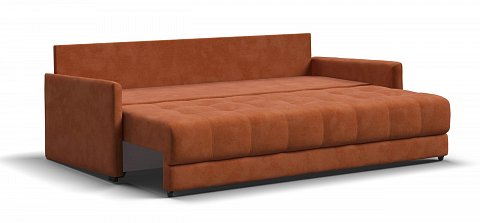 Диван Босс Лофт велюр Алькантара оранж 3