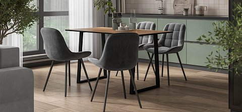 Стол Лофт-125 Крафт табачный 2