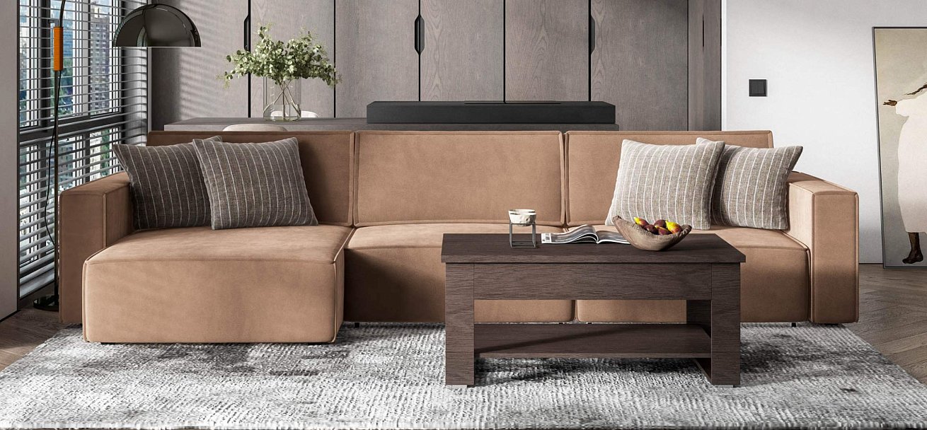 Босс Софт Модуль спальное место велюр Монолит мокко