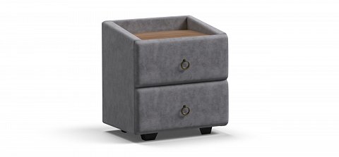 Тумба Босс Классик велюр Роял агат, Орех Селект