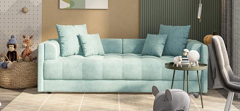 Тахта Босс велюр Монолит аква 2