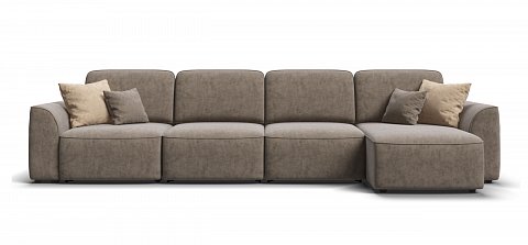 Угловой диван Кинг Модуль Макс велюр Роял тауп 2