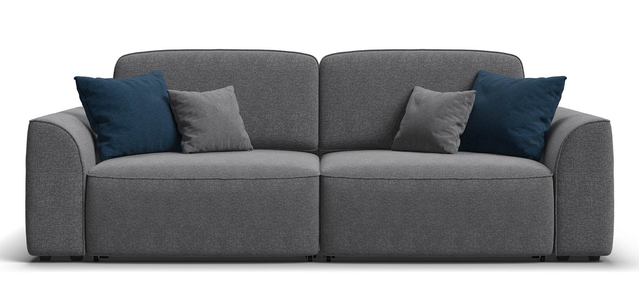 Диван Кинг Рогожка Мальмо серый