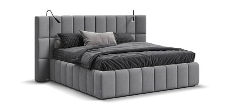 Босс ХО Кровать 180*200 велюр Монолит сталь 1