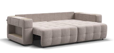 Диван Босс ХО велюр Монолит латте / Снежная Сонома 2