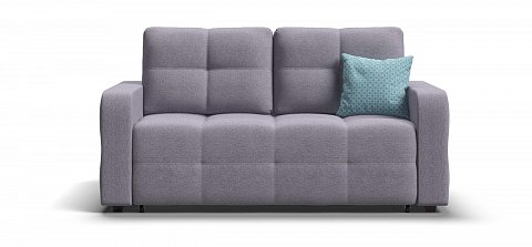 Диван Денди двухместный Рогожка Мальмо платина 1