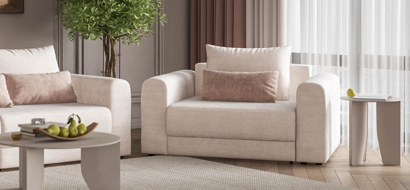 Кресло Ричмонд Модуль Вельвет Корд бежевый