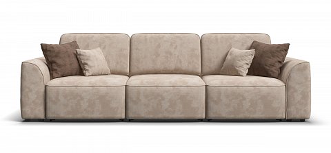 Диван Кинг Модуль Макс велюр Алькантара пепел 2