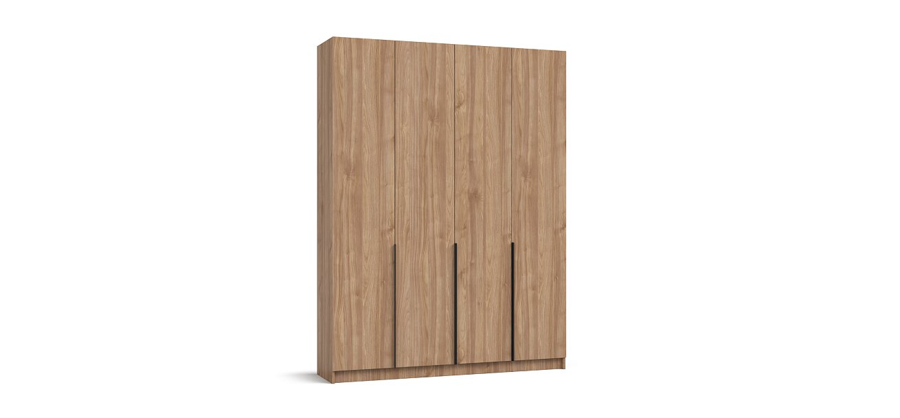 Рим 160 шкаф распашной 4Д+ящики 01 Орех Селект