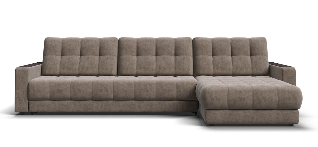 Угловой диван Босс Макс велюр Роял тауп