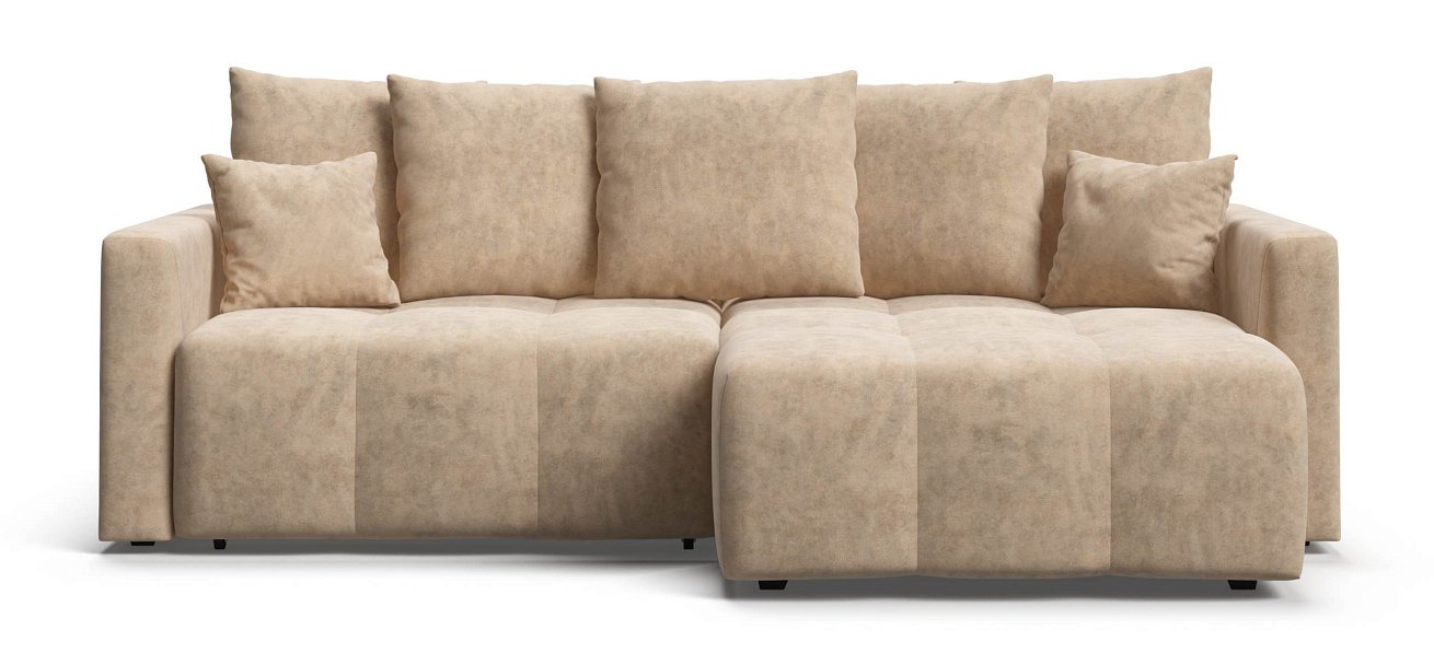 Угловой диван Босс Тренд велюр Роял шампань