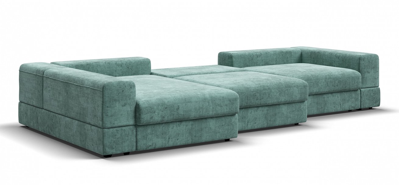 Угловой диван-кровать Босс Модуль ХЛ Шенилл Глосс минт