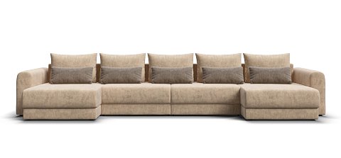 Модульный п-образный диван Ричмонд Модуль велюр Роял шампань 1