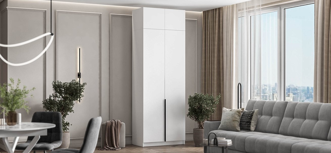 Антресоль 80 2Д Белый