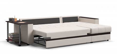 Угловой диван Атланта НПБ экокожа белый 3