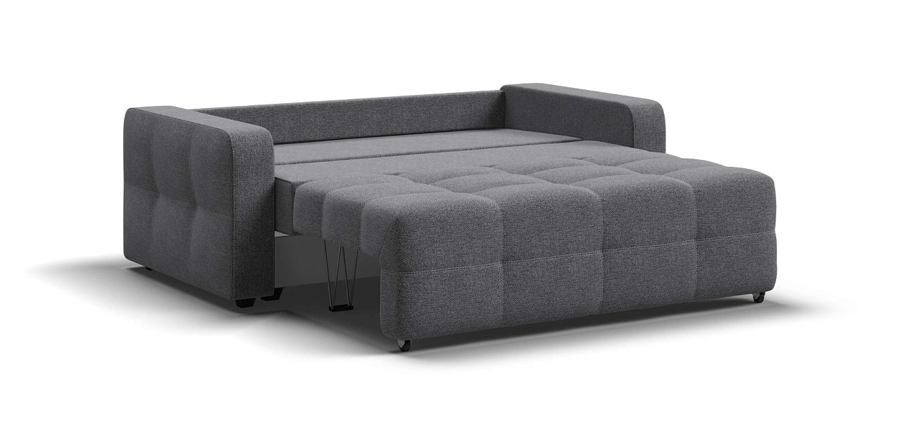 Диван Денди двухместный Рогожка Мальмо серый