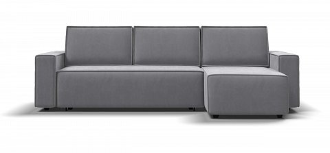 Угловой диван Норд велюр Монолит сталь 1