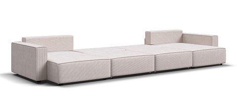 П-образный диван Босс Софт Модуль Вельвет Корд бежевый 3