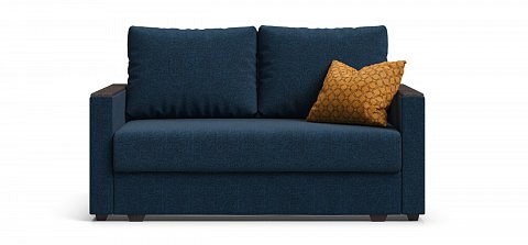 Диван Атланта двухместный Рогожка Мальмо синий 1