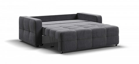 Диван Денди двухместный велюр Монолит серый 3