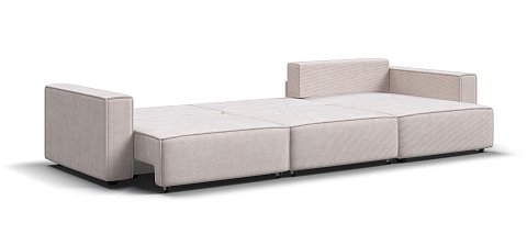 Угловой диван Босс Софт Модуль Макс Вельвет Корд бежевый 3