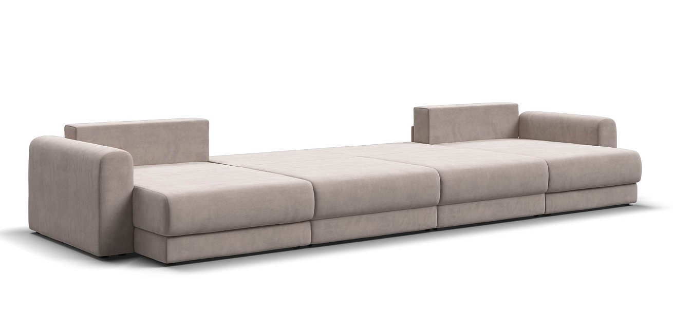 Модульный п-образный диван Ричмонд Модуль велюр Монолит латте