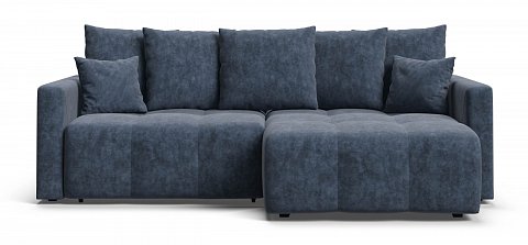 Угловой диван Босс Тренд велюр Роял синий 1