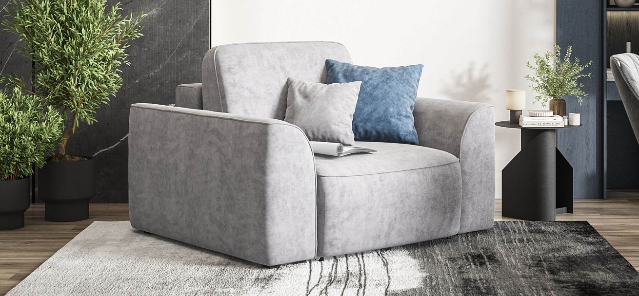 Кинг Модуль спальное место велюр Роял агат