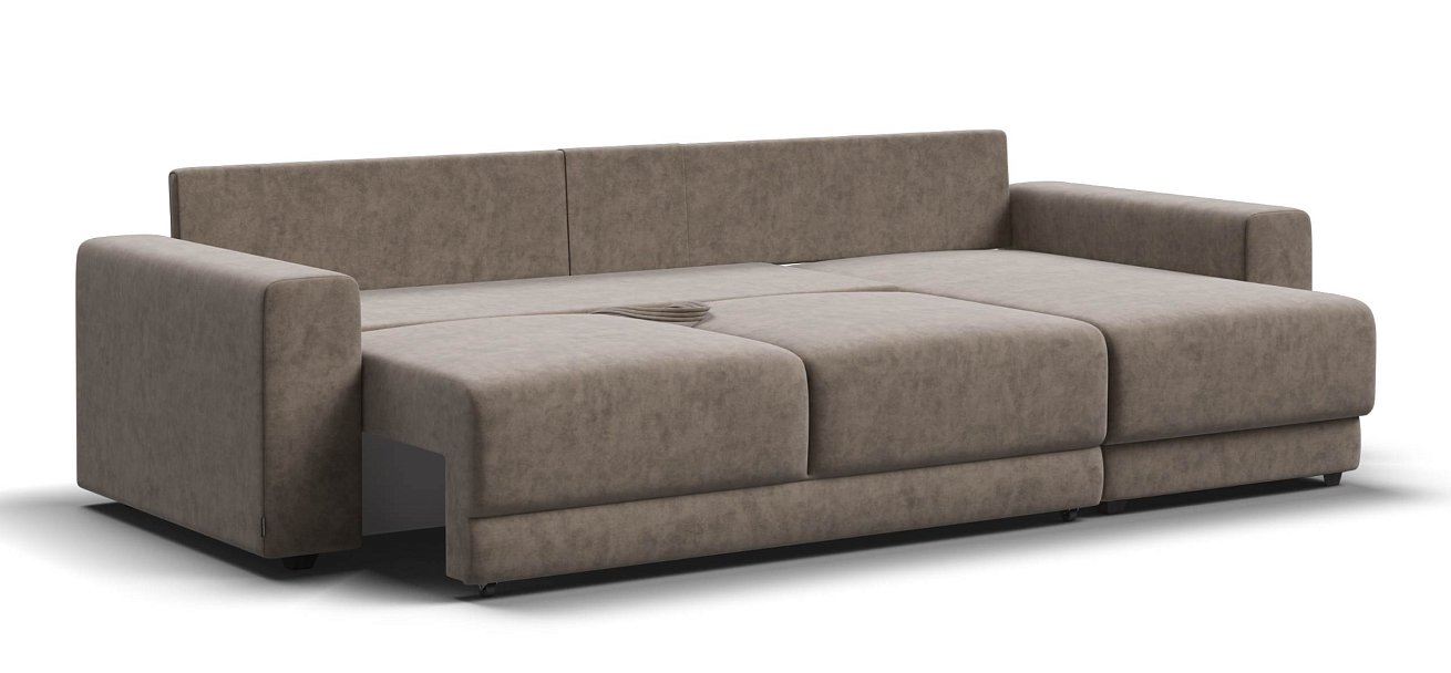 Угловой диван Босс Прайм ХЛ велюр Роял тауп