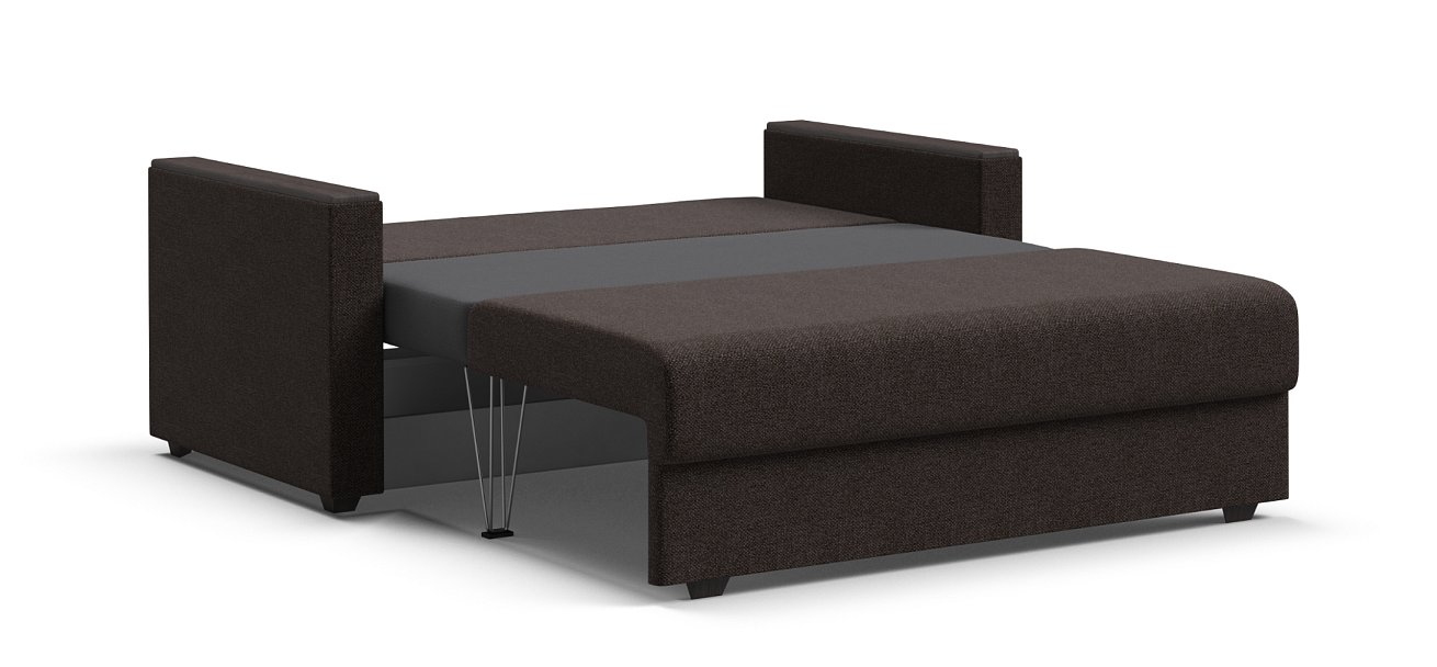 Диван Атланта двухместный Рогожка Мальмо шоколад