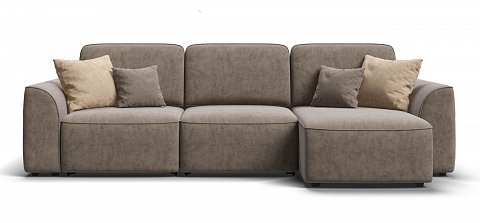 Угловой диван Кинг велюр Роял тауп 1