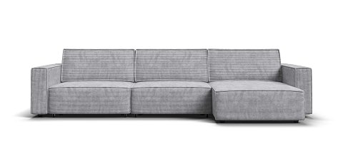 Угловой диван Босс Софт Модуль Макс Вельвет Корд серый 1