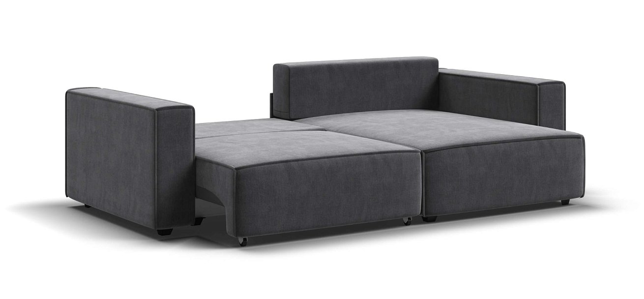 Угловой диван Босс Софт Модуль велюр Монолит серый