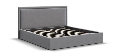 Фрея Кровать без ПМ 160*200 велюр Монолит сталь 3