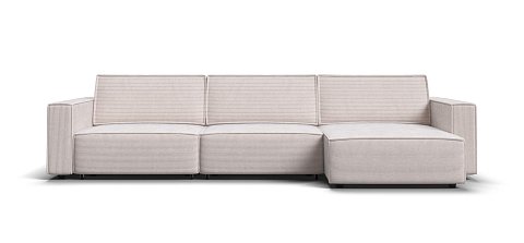 Угловой диван Босс Софт Модуль Макс Вельвет Корд бежевый 1