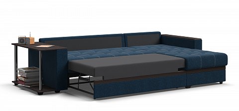 Угловой диван Атланта Люкс Рогожка Мальмо синий 3