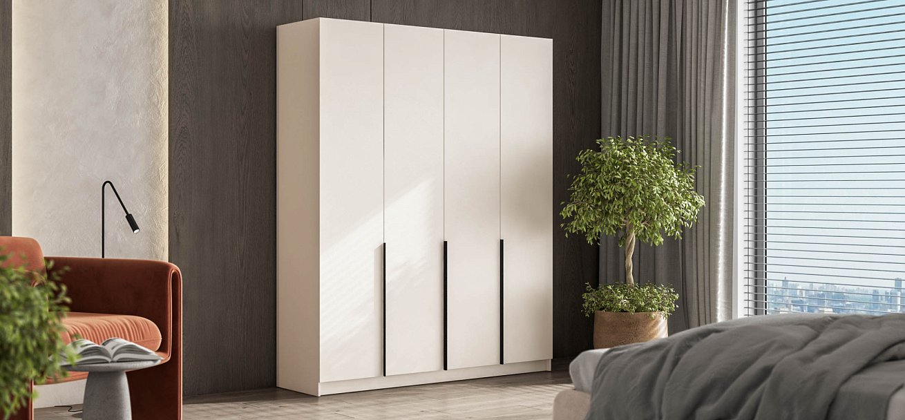 Босс Стандарт 180*220 шкаф распашной 4Д + ящики 01 Кашемир