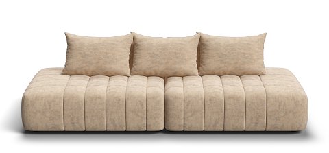 Диван Босс Твин прямой велюр Роял шампань 1