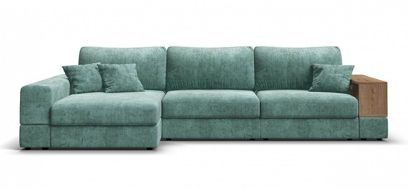 Угловой диван-кровать Босс Модуль ХЛ Шенилл Глосс минт