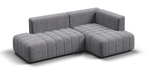 Угловой диван правый Босс Твин велюр Роял агат 3