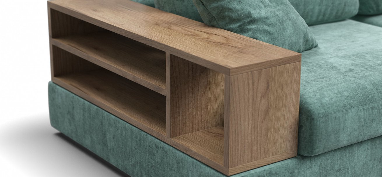 Диван-кровать Босс Модуль Макс Шенилл Глосс минт