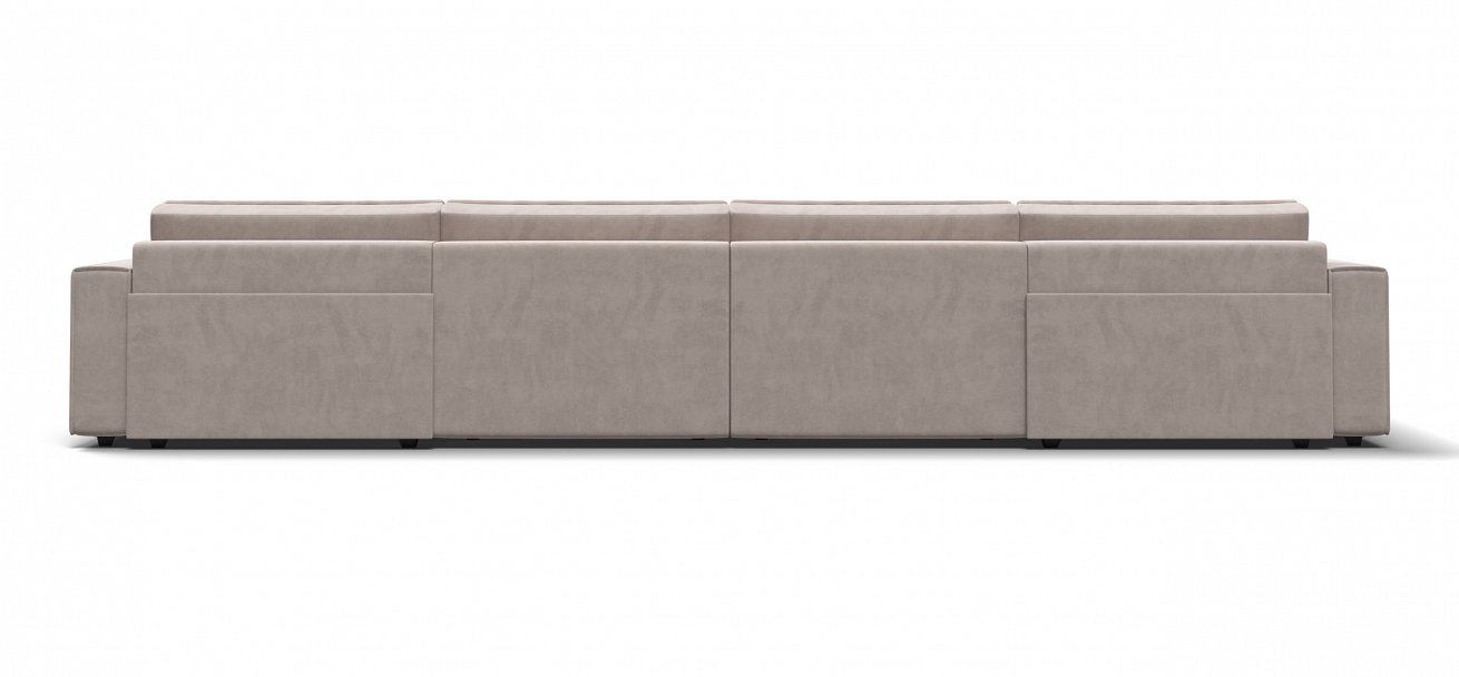 П-образный диван Босс Софт Модуль велюр Монолит латте