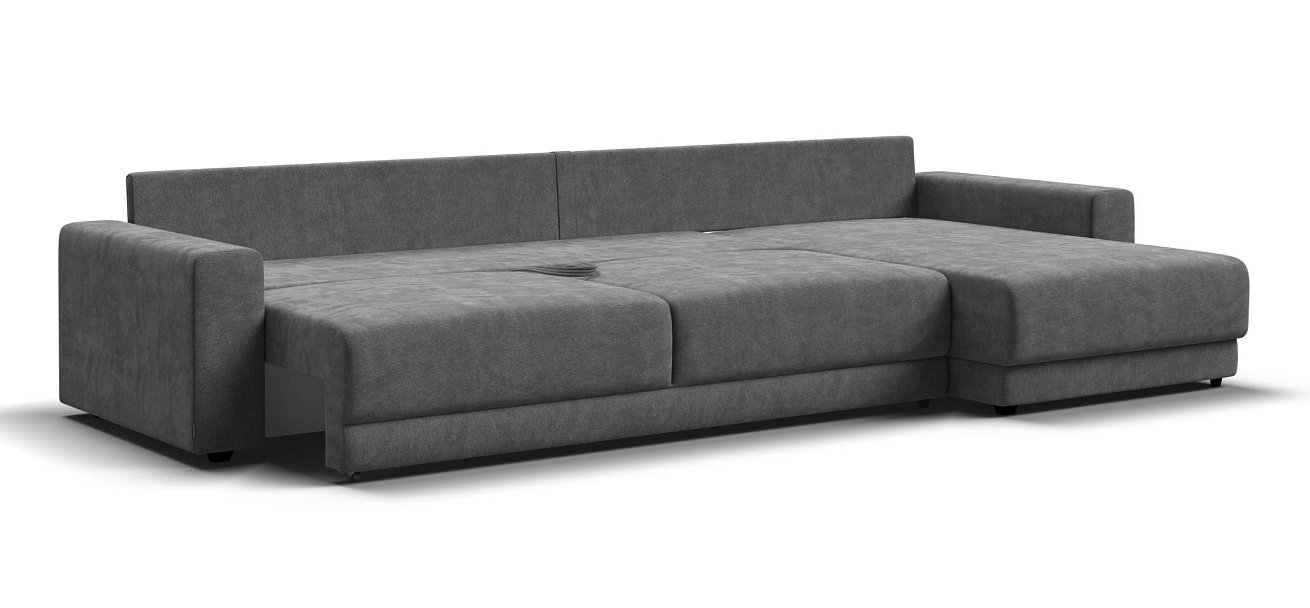 Угловой диван Босс Прайм Макс Шенилл Клауд графит