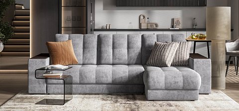 Угловой диван Босс ХЛ велюр Роял агат 2