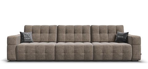 Диван Босс ХО Макс велюр Роял тауп / Дымчатый Крафт 1